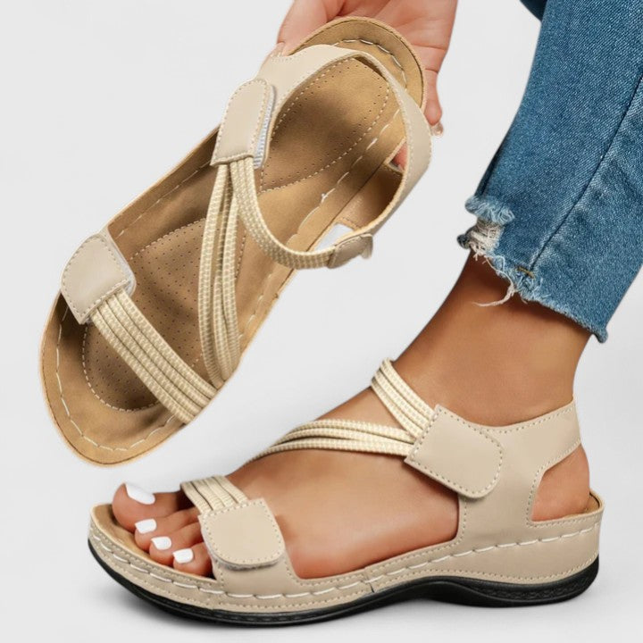 Arch-Support Strappy Sandals for Women – Orthopedic Comfort