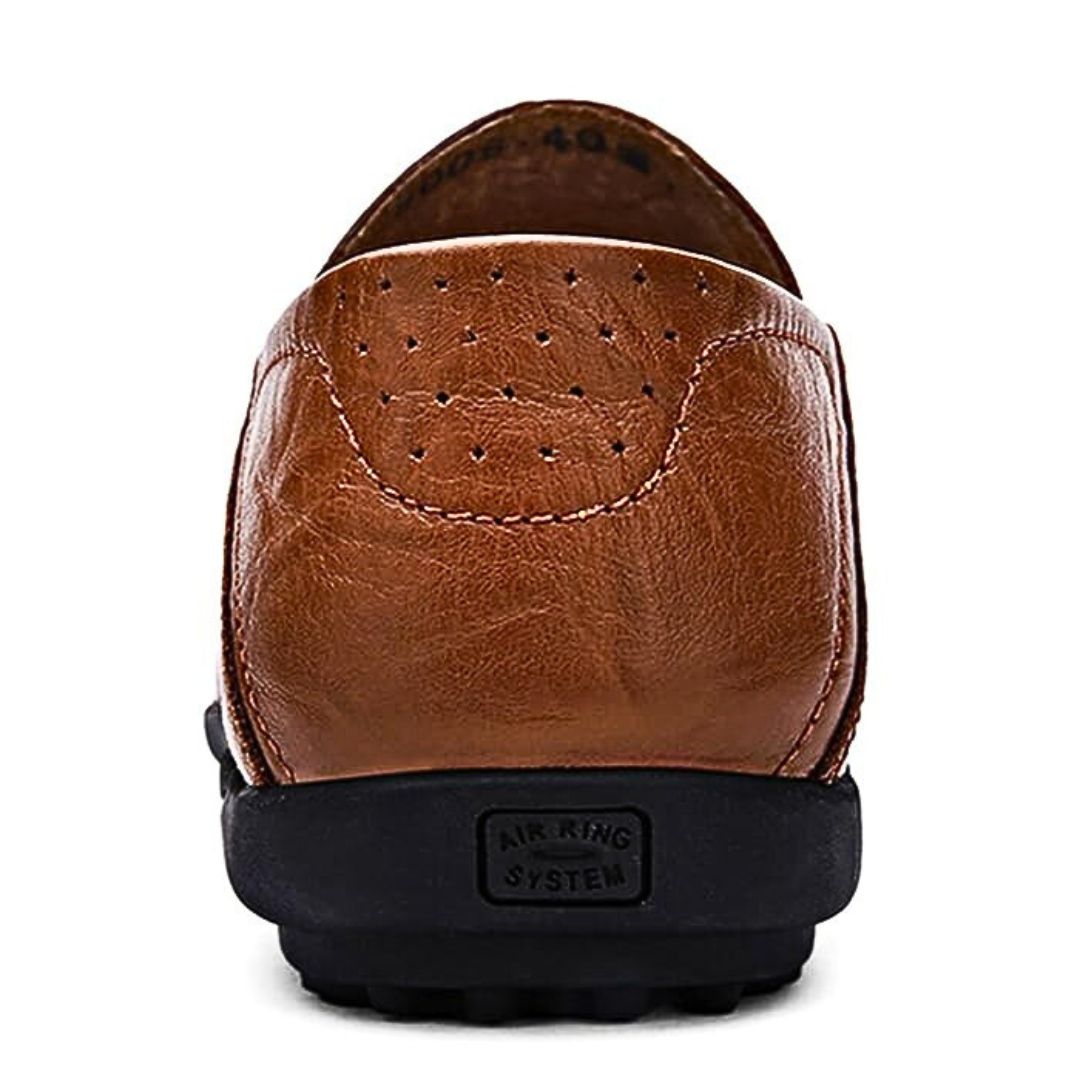Men's Genuine Leather Loafers Breathable Cushioned Insole – Alder