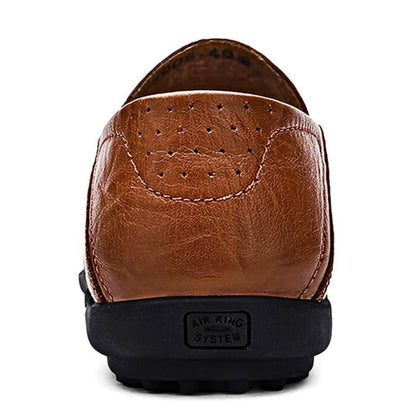 Men's Genuine Leather Loafers Breathable Cushioned Insole – Alder