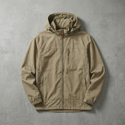 Waterproof Hooded Jacket Lightweight Technical Fabric – Valen