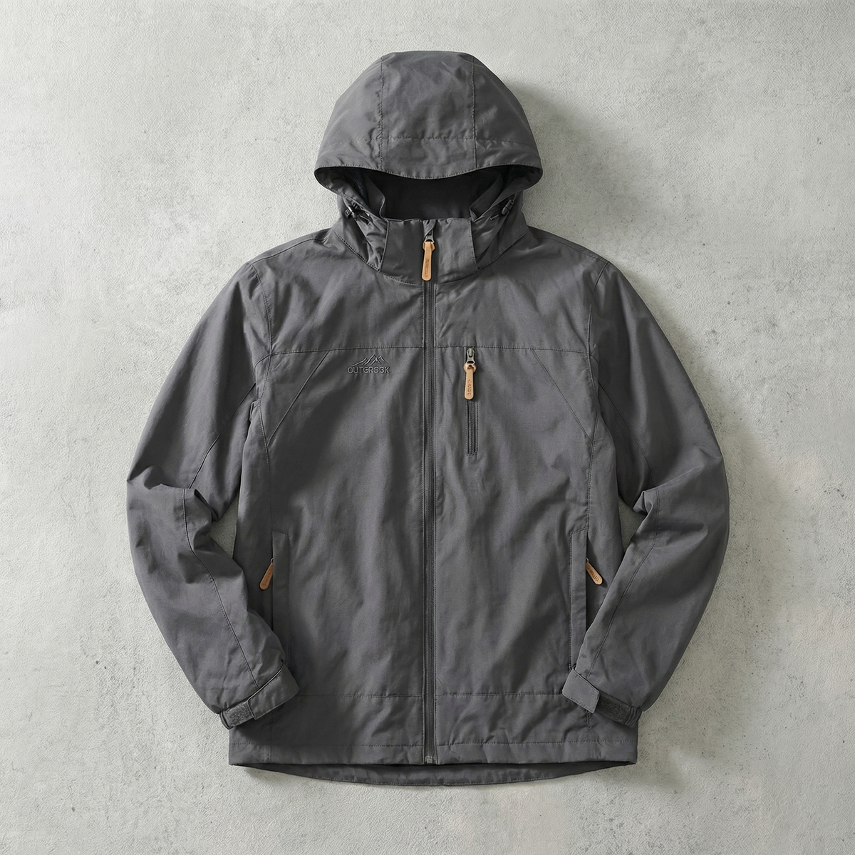 Waterproof Hooded Jacket Lightweight Technical Fabric – Valen
