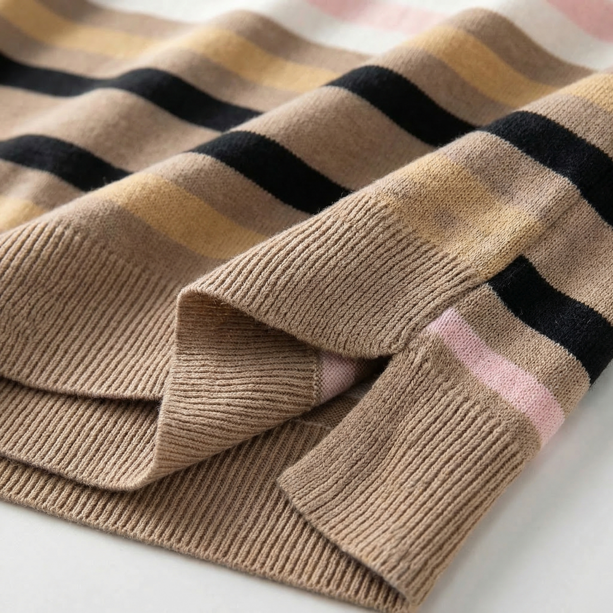 Women's Striped Pullover Vest Slim Fit Cotton Blend – Elara