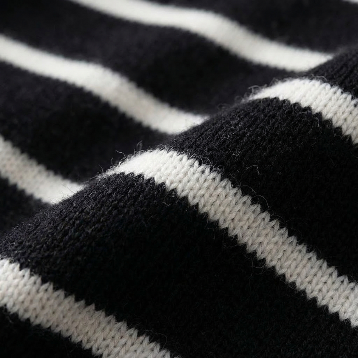 Women's Wool Blend Stripe Sweater Relaxed Fit – Alessia