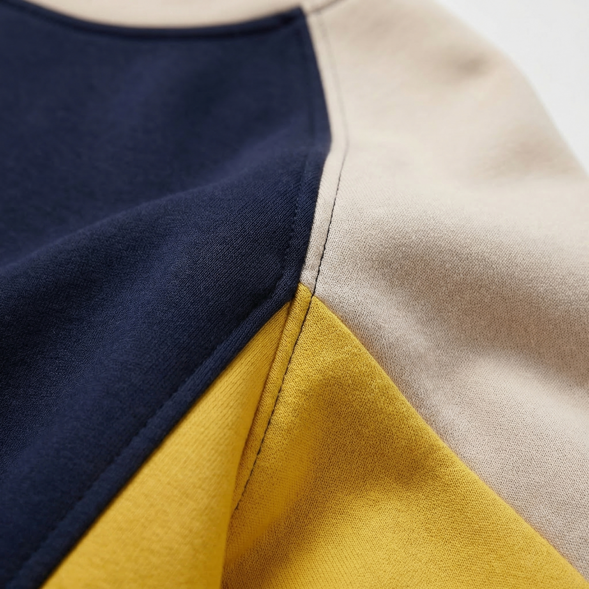Women’s Patchwork Cotton Blend Sweatshirt Loose Fit O Neck – Marlowe