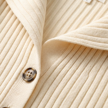 Women's Cotton Blend Knitted Cardigan Sweater Coat Long Sleeve – Elara
