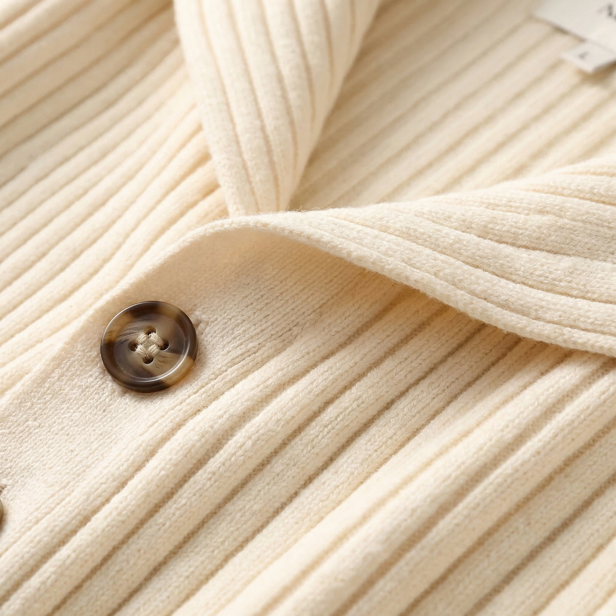 Women's Cotton Blend Knitted Cardigan Sweater Coat Long Sleeve – Elara
