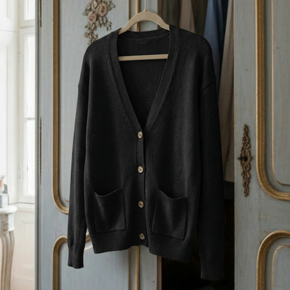 Women's V-Neck Cardigan Thick Warm Rhombus Knit – Marlowe