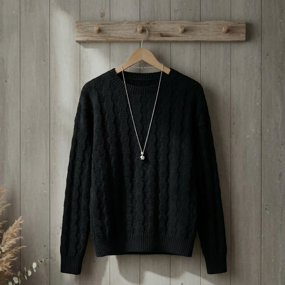 Women's Knitted Pullover Relaxed Fit Thick Texture – Maren