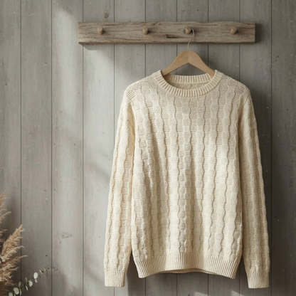 Women's Knitted Pullover Relaxed Fit Thick Texture – Maren
