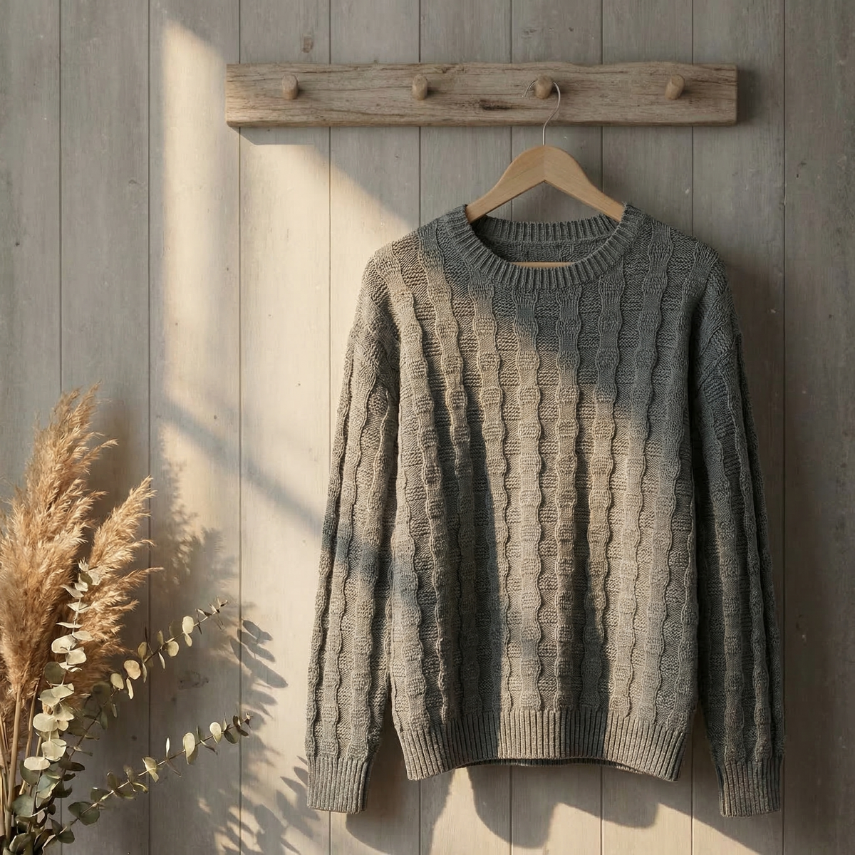 Women's Knitted Pullover Relaxed Fit Thick Texture – Maren