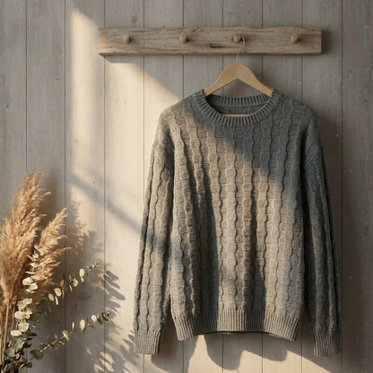 Women's Knitted Pullover Relaxed Fit Thick Texture – Maren
