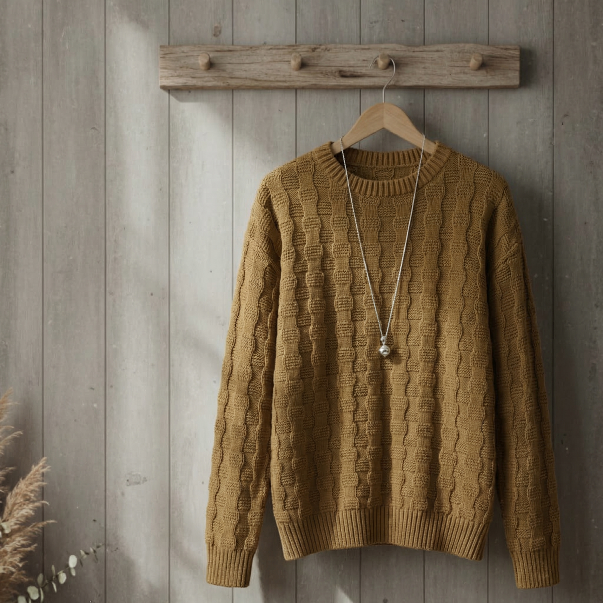 Women's Knitted Pullover Relaxed Fit Thick Texture – Maren