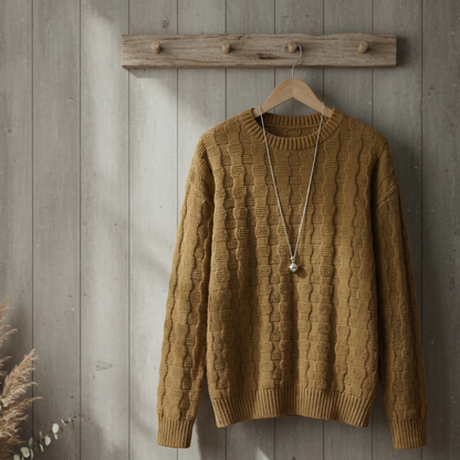 Women's Knitted Pullover Relaxed Fit Thick Texture – Maren