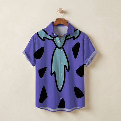 Men's Geometric Graphic Button-Up Shirt Soft Blend – Luca