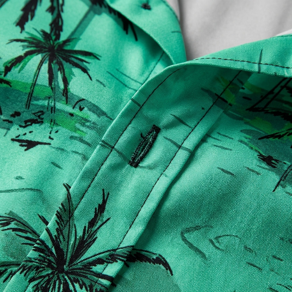 Hawaiian Shirt Short Sleeve 3D Coconut Tree Print Tropical Blend – Palmera