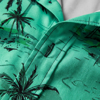Hawaiian Shirt Short Sleeve 3D Coconut Tree Print Tropical Blend – Palmera