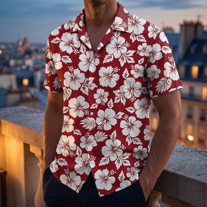 Floral Shirt for Women and Men Oversized 2D Print – Camille