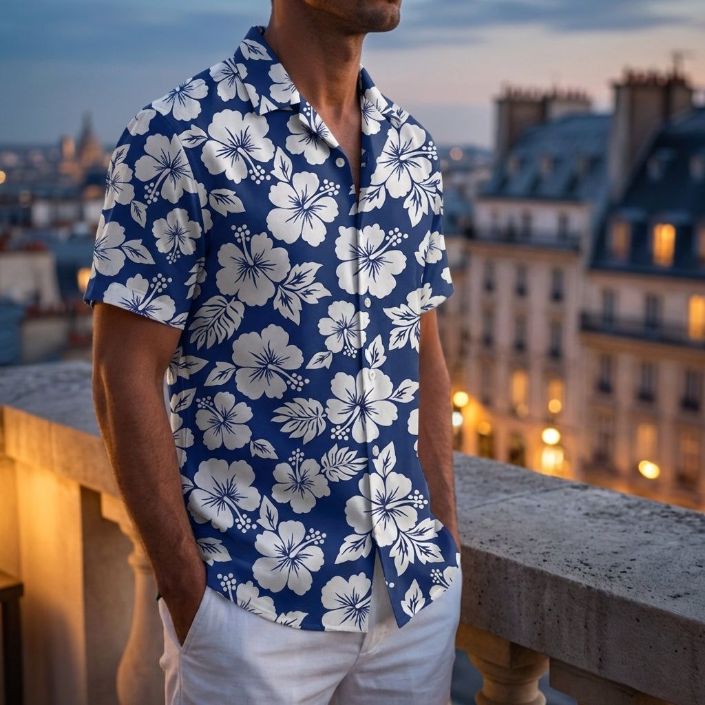 Floral Shirt for Women and Men Oversized 2D Print – Camille