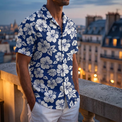 Floral Shirt for Women and Men Oversized 2D Print – Camille