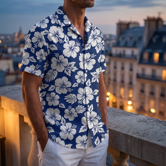 Floral Shirt for Women and Men Oversized 2D Print – Camille
