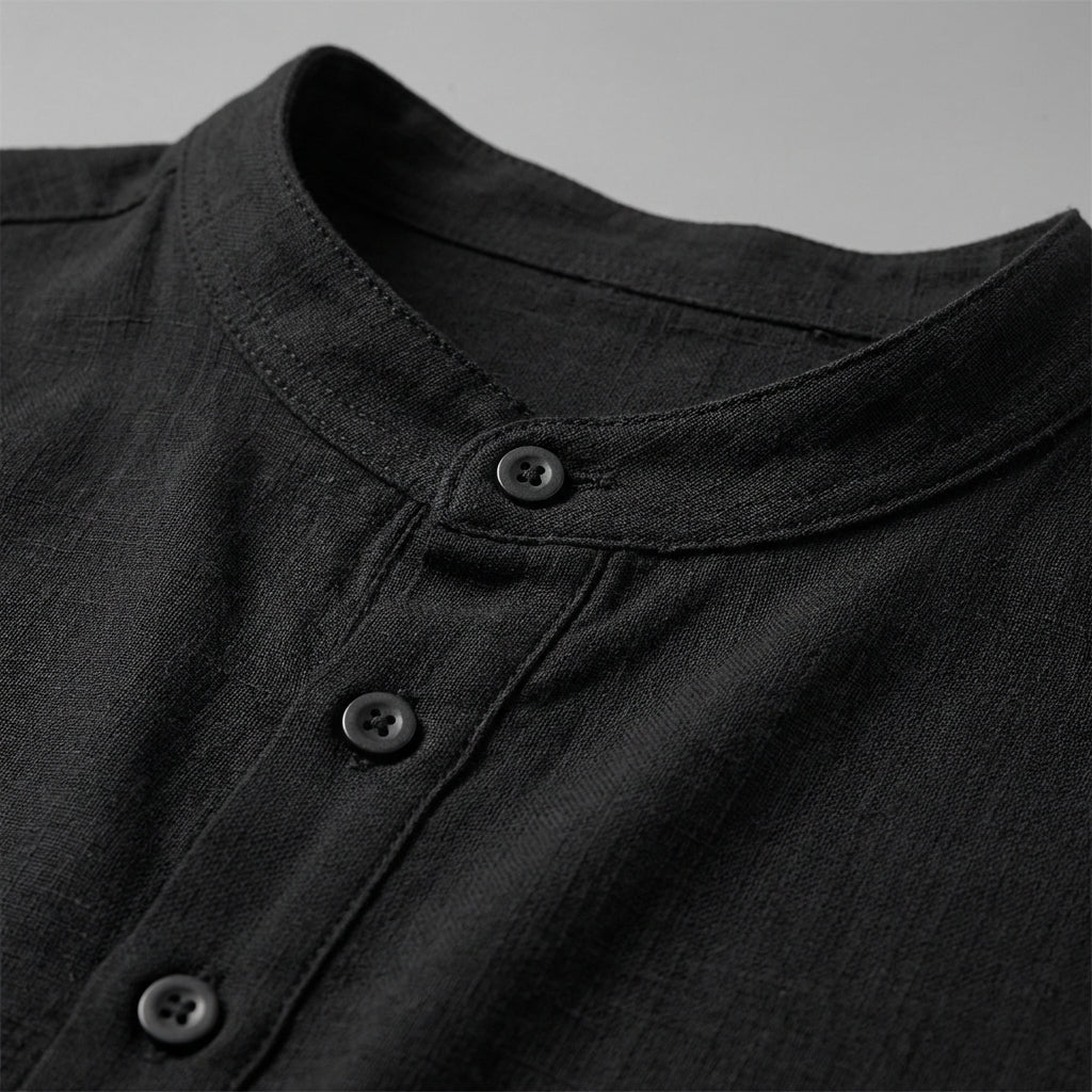 Cotton Linen Casual Shirt Relaxed Fit Long Sleeve – Marlowe
