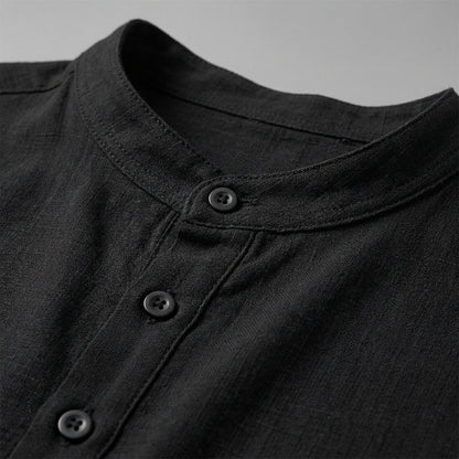 Cotton Linen Casual Shirt Relaxed Fit Long Sleeve – Marlowe