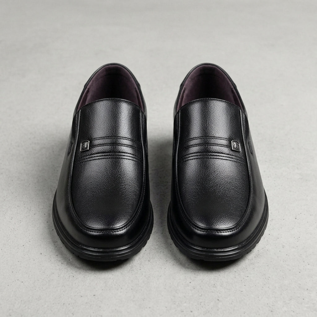 Men's Faux Leather Slip-On Loafers for Business or Casual Wear – Marlowe
