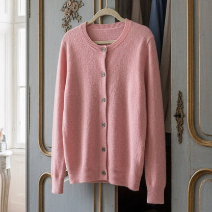 Merino Wool Sweater O-Neck Long Sleeve – Elowen