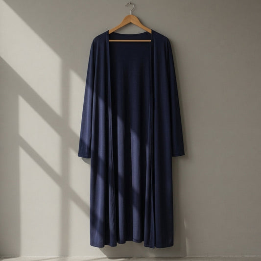 Women's Long Cotton Blend Cardigan Relaxed Fit – Elara
