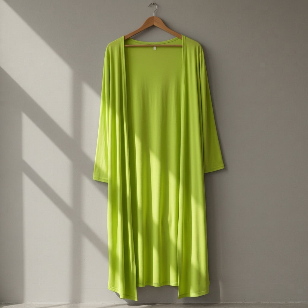 Women's Long Cotton Blend Cardigan Relaxed Fit – Elara