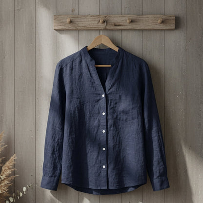Linen Cotton Blend Shirt Lightweight Tailored Fit – Marlowe