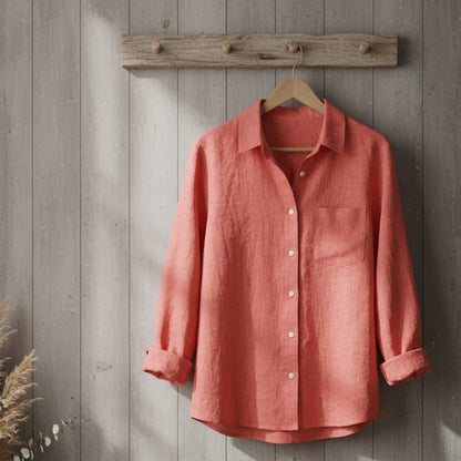 Linen Cotton Blend Shirt Lightweight Tailored Fit – Marlowe