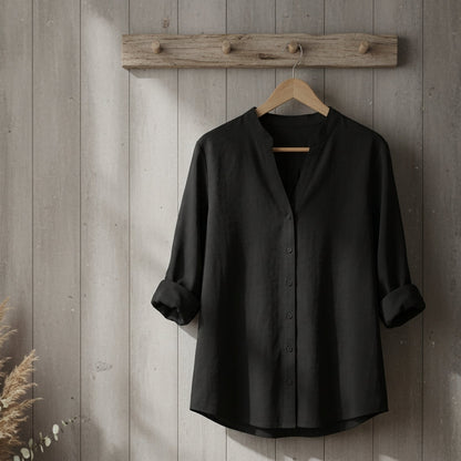 Linen Cotton Blend Shirt Lightweight Tailored Fit – Marlowe