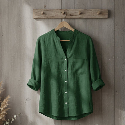 Linen Cotton Blend Shirt Lightweight Tailored Fit – Marlowe