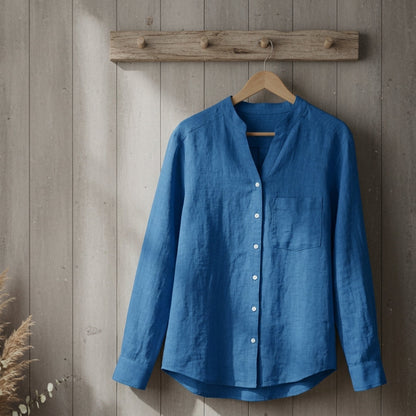 Linen Cotton Blend Shirt Lightweight Tailored Fit – Marlowe