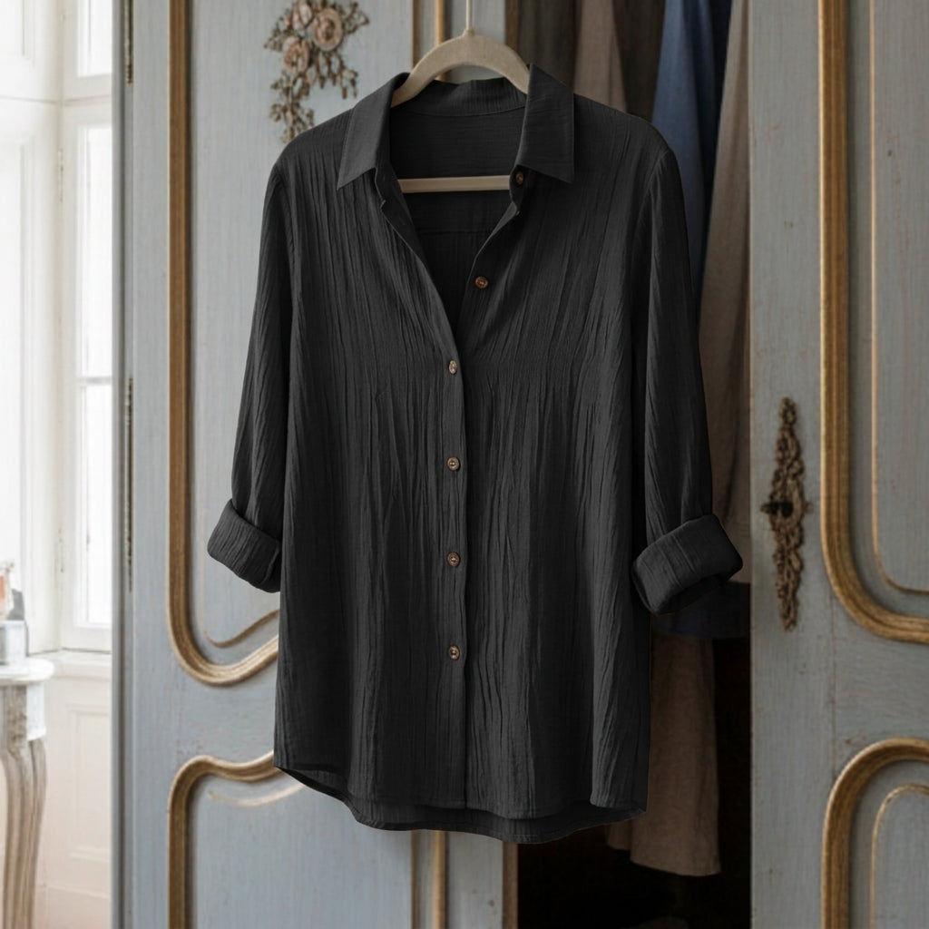 Women's Cotton Blend Button Down Shirt Tailored Fit – Celeste