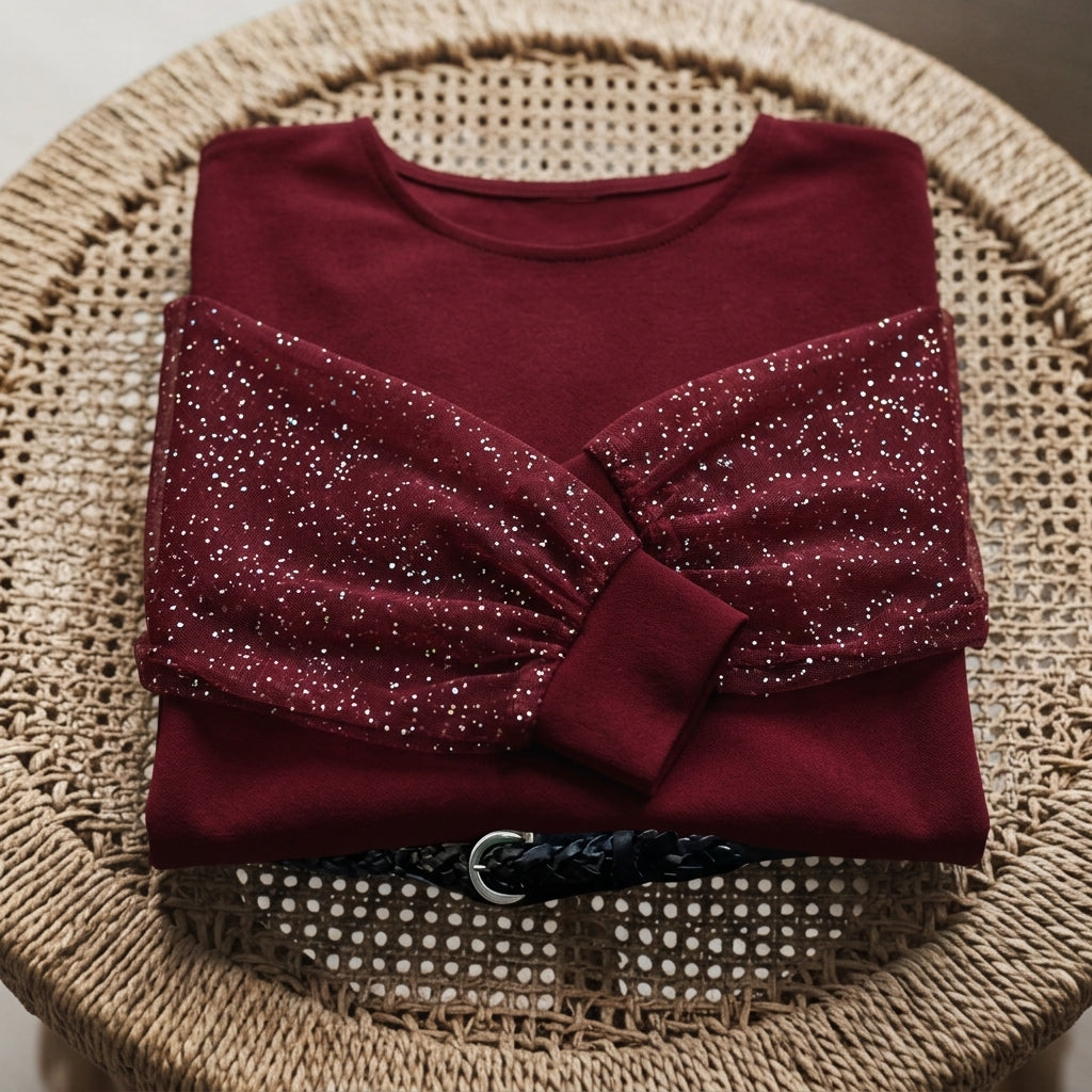 Lace Blouse for Women Cotton Blend Romantic Detail – Clara