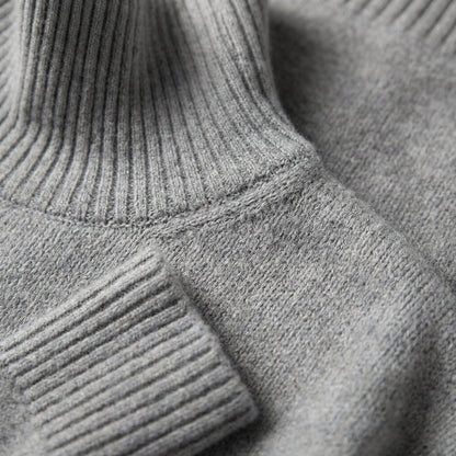 Women's Cashmere Blend Turtleneck Sweater Classic Fit – Celeste