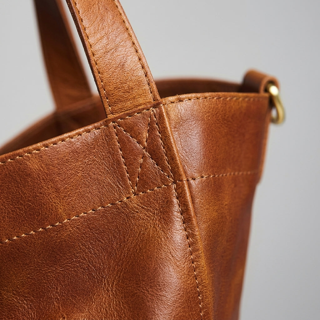 Structured Shoulder Bag for Women Leather Adjustable Strap – Celeste