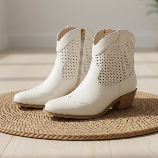 Women's Leather Cowboy Boots Western Style – Marlowe