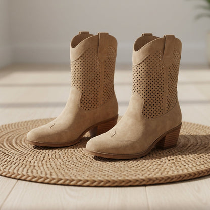 Women's Leather Cowboy Boots Western Style – Marlowe