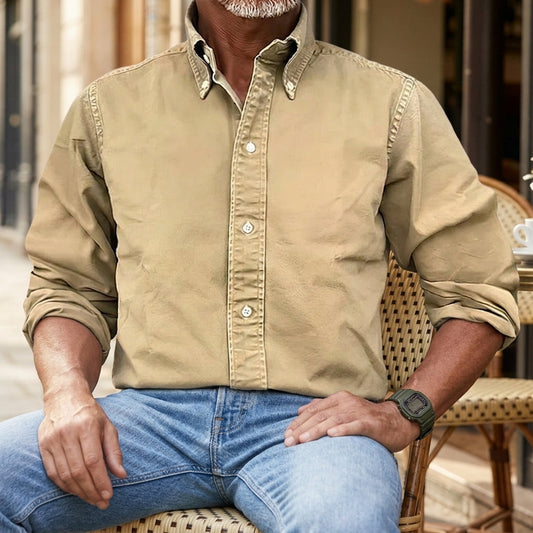 Long Sleeve Shirt for Men Cotton Blend Versatile Style – Arlen