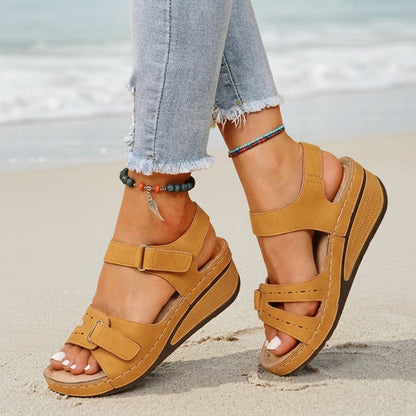 Women's Orthopedic Walking Sandals Adjustable Straps Soft Footbed – Marlowe
