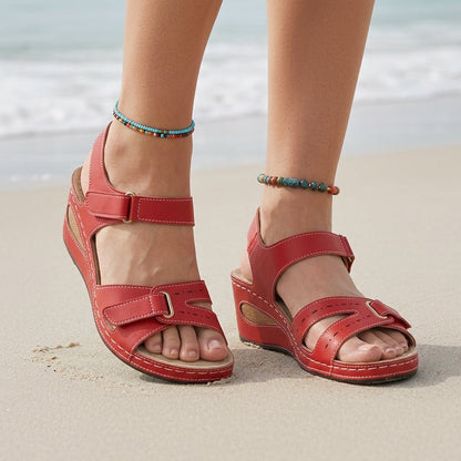 Women's Orthopedic Walking Sandals Adjustable Straps Soft Footbed – Marlowe