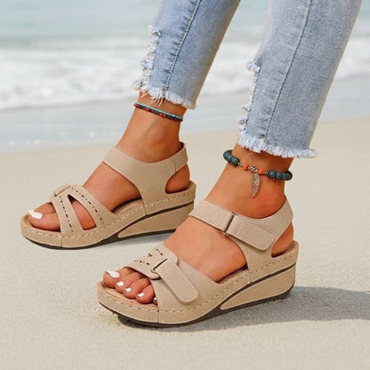 Women's Orthopedic Walking Sandals Adjustable Straps Soft Footbed – Marlowe