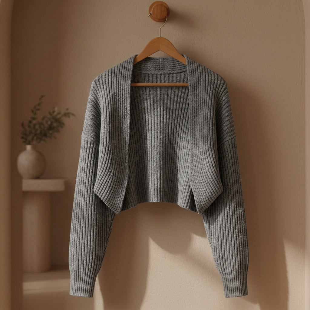 Women's Open-Front Cotton Blend Shrug Sweater – Marlowe