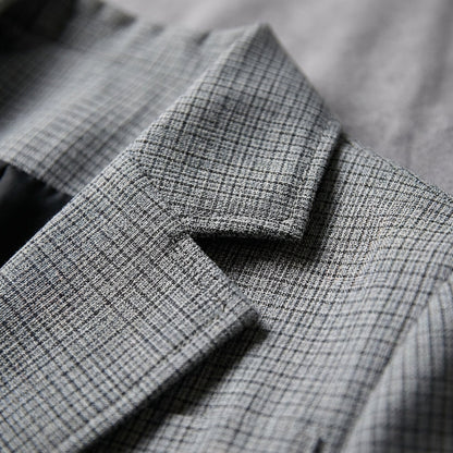 Women's Oversized Cotton Blend Check Blazer – Marlowe