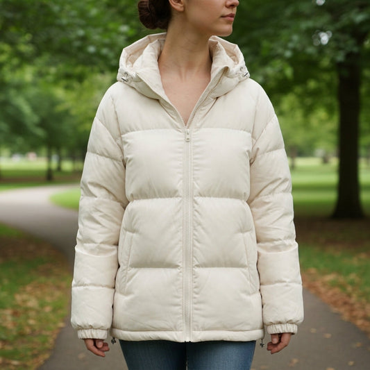 Hooded Cotton Blend Jacket With Zip Front – Marlowe