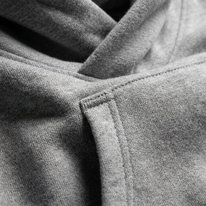 Oversized Cotton Blend Hoodie High Neck Front Pocket – Elara