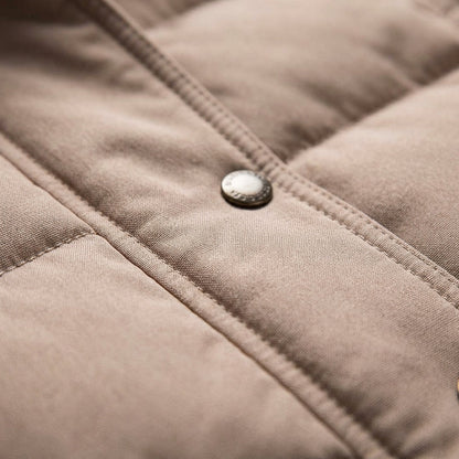 Women's Embossed Cotton Blend Jacket with Closures – Elara